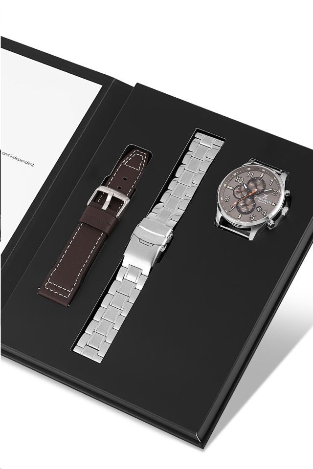 Sınırlı Sayıda Özel Üretim Fonksiyonları Aktif Çelik Bilezik Erkek Kol Saati - Yedek Kayış Hediyeli