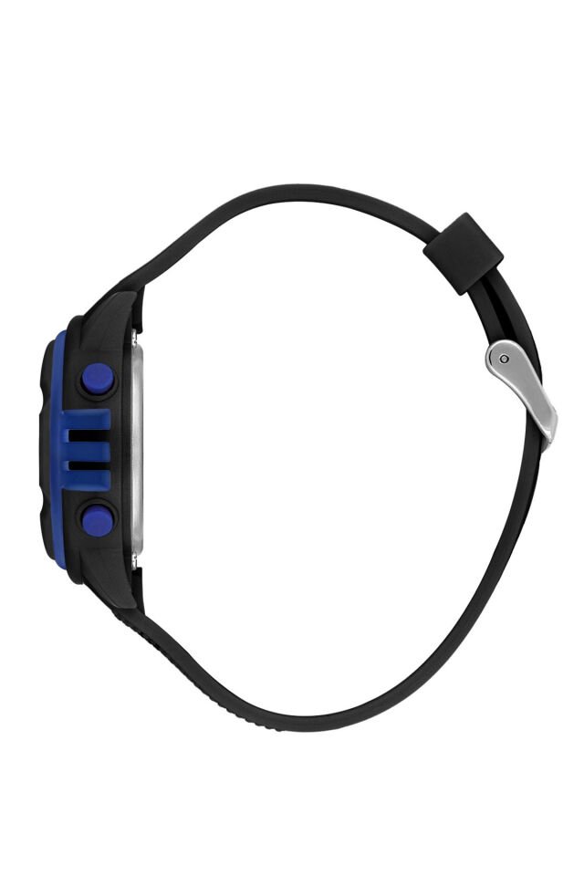 5-10 Yaş İçin, 7 Farklı Kadran Işıklı, Alarmlı, Kronometreli Siyah Erkek Çocuk Kol Saati