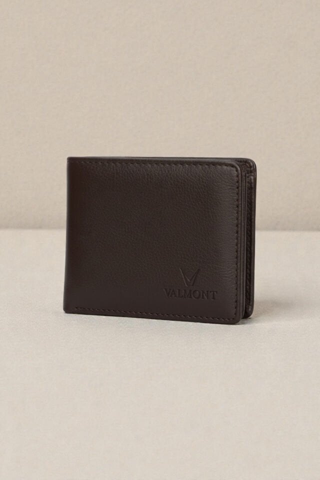 Valmont Suni Deri, Hediyelik Özel Kutulu, Kredi Kartı Gözlü Kahverengi Erkek Cüzdanı