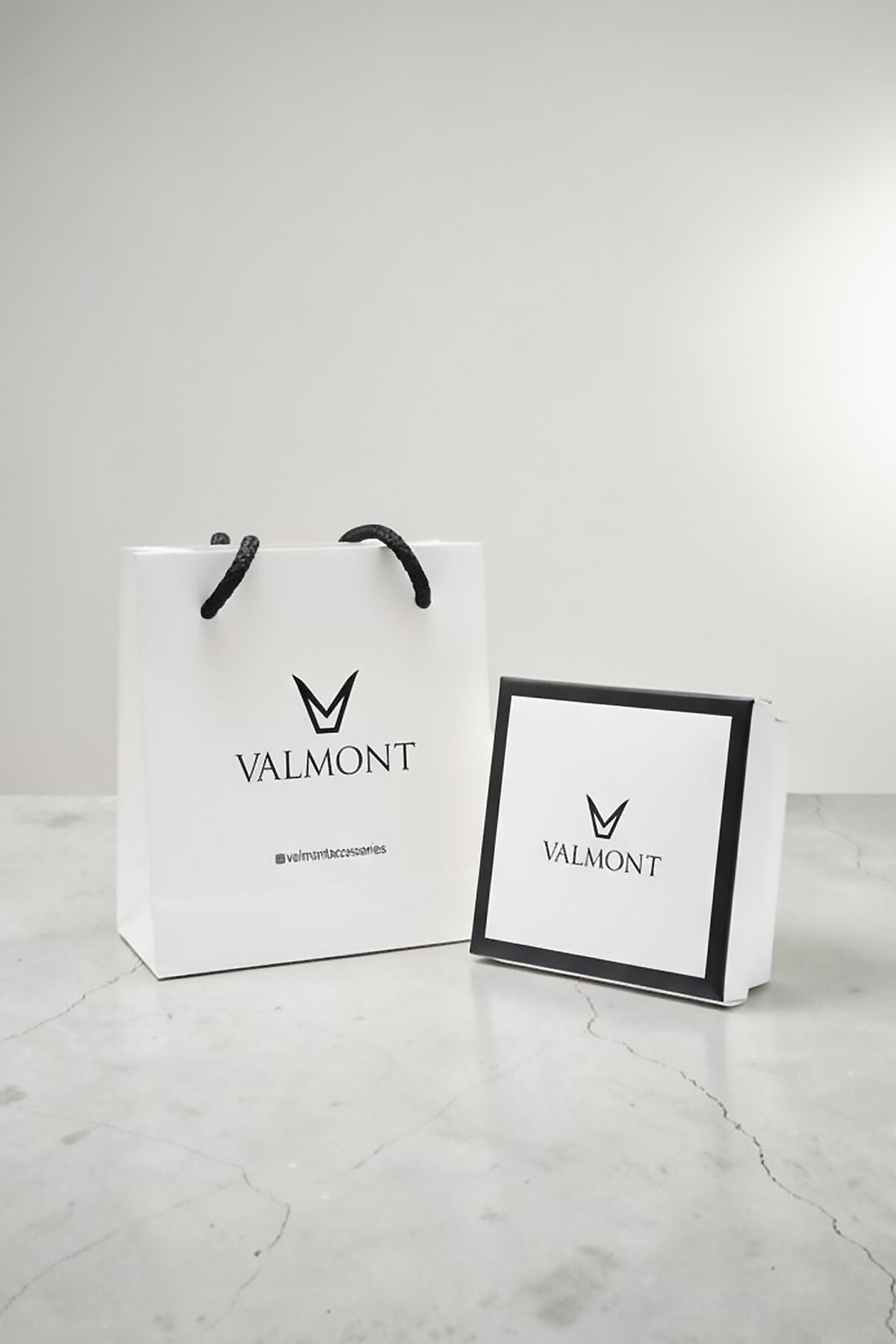 Valmont Accessories Kadın Altın Renk Siyah - Antrasit Taşlı Üçlü Bileklik Seti